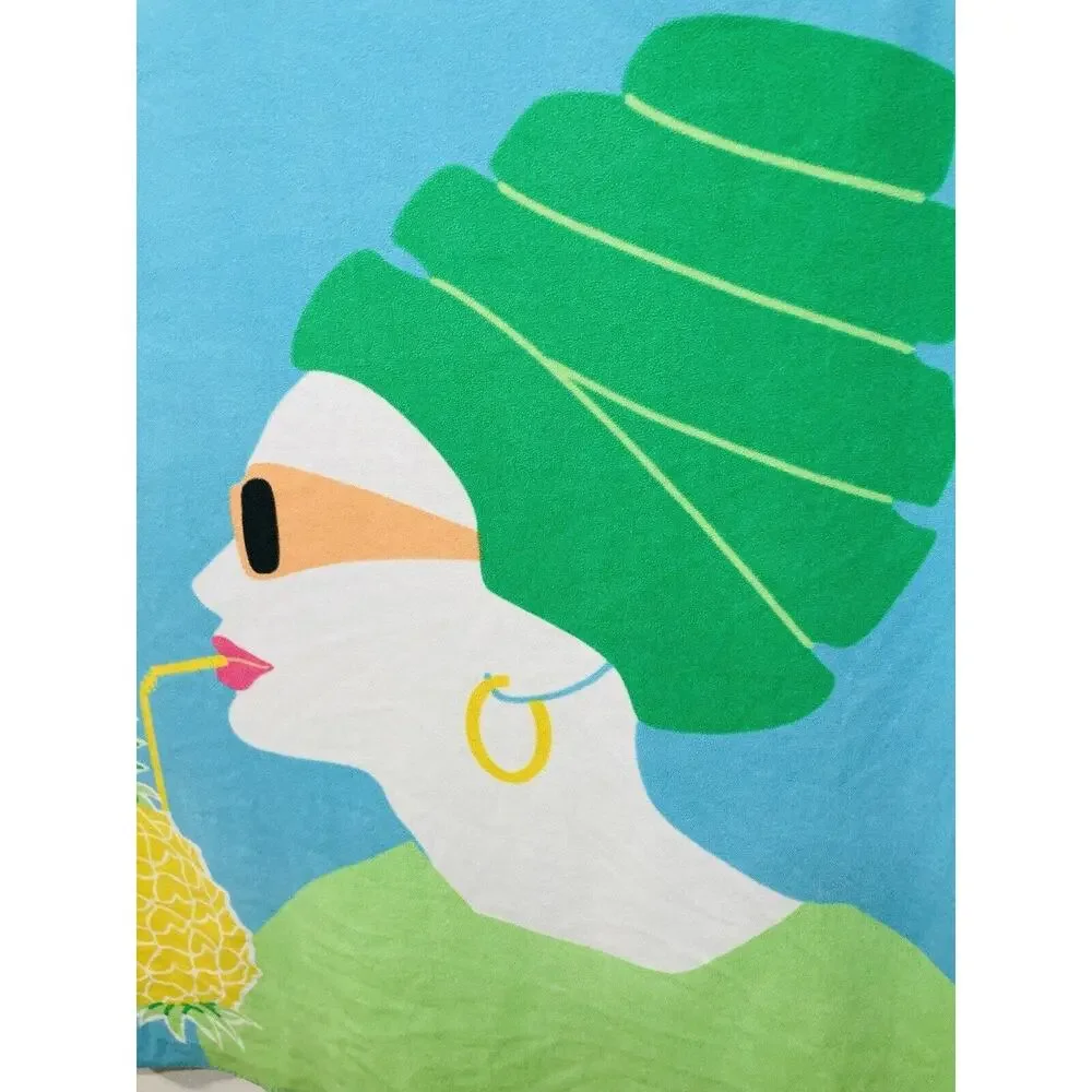 IKEA Springkorn Blanket Maria Vinka Woman Drink Pineapple Sunglasses Towel Turbi